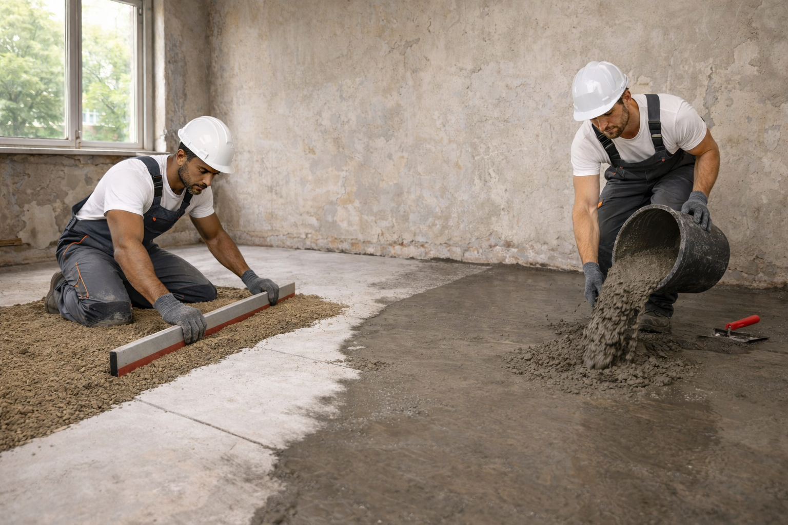 Стяжка пола в хрущевке